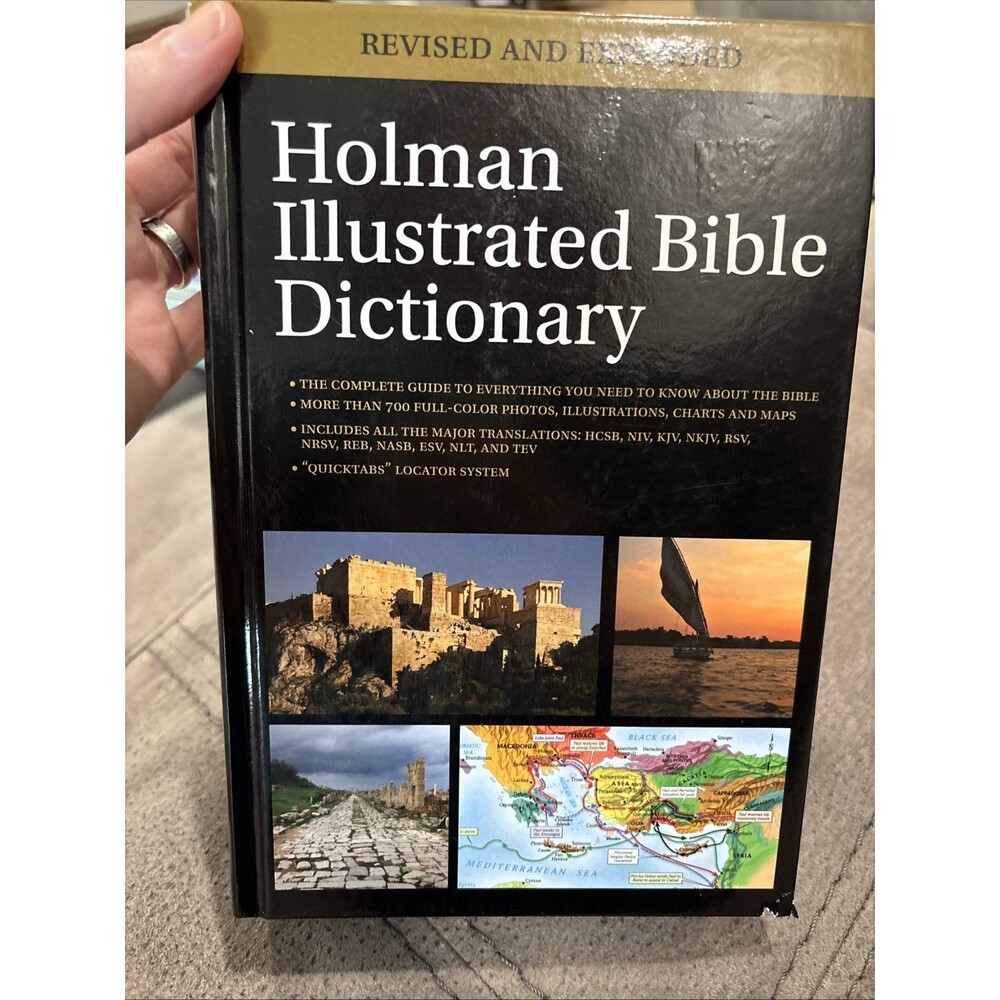 Holman Illustrated Bible Dictionary Revised Expanded 2015 Hardcover QuickTabs VG